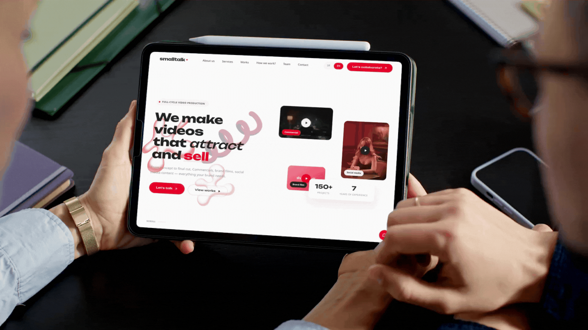 Smalltalk Video Production Website Development - web project by SmallTalk