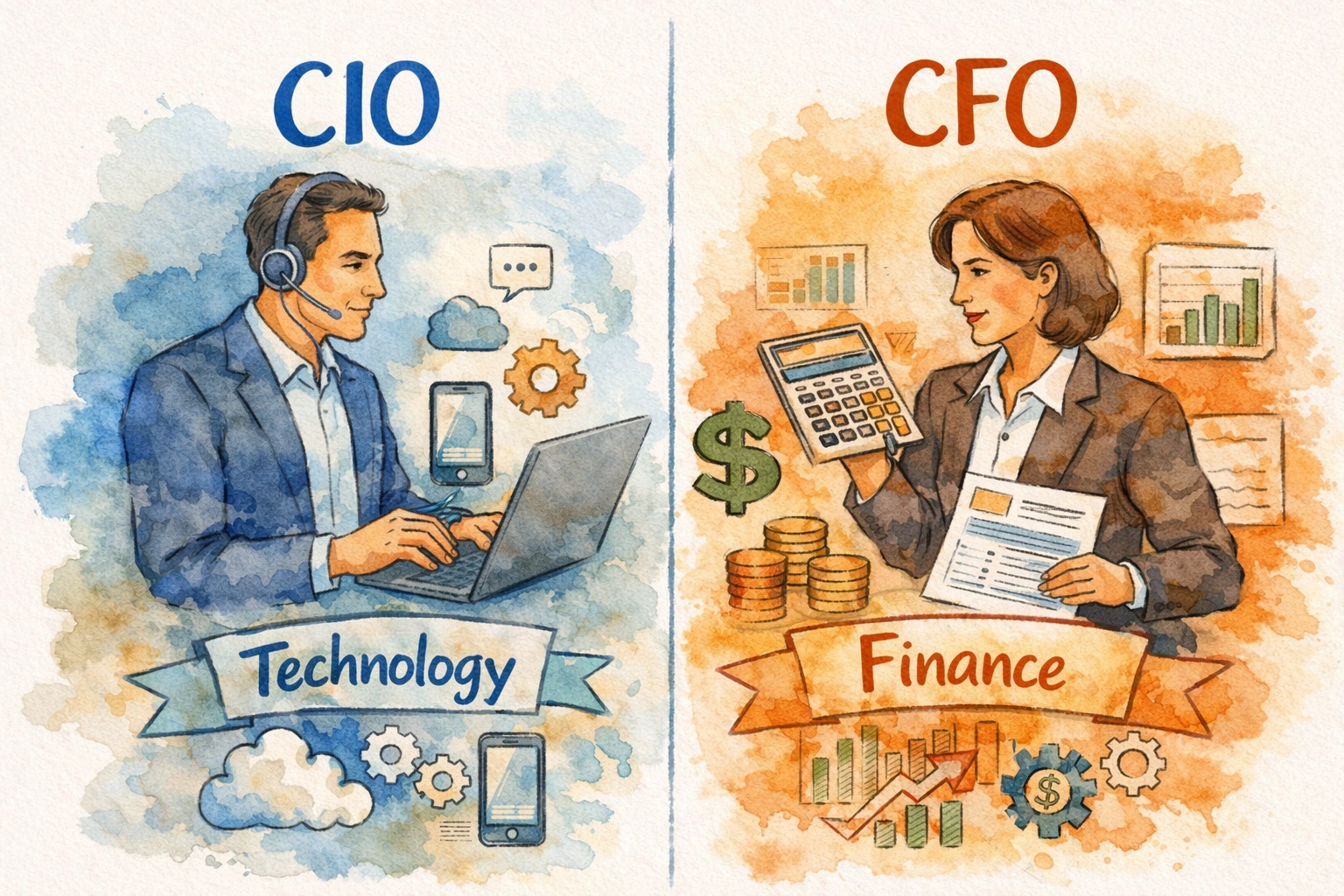 The Evolving Role of CIOs and CFOs: How Technology Is Reshaping Decision‑Making - Blog article cover